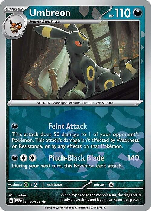Prismatic Evolutions Umbreon #059/131 Pokéball